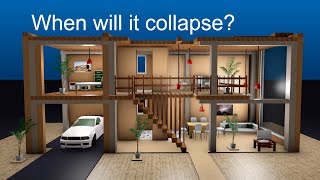 Earthquake Intensity Comparison  3D Apartment Simulation Southern California [upl. by Mancino]