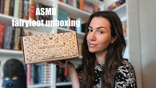 ASMR fairyloot unboxing 📖📦 clicky whispers tapping [upl. by Nylrats272]