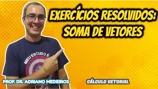 SOMA DE VETORES EXERCÍCIOS RESOLVIDOS  CÁLCULO VETORIAL E GEOMETRIA ANALÍTICA  AULA 2 [upl. by Hayyim939]