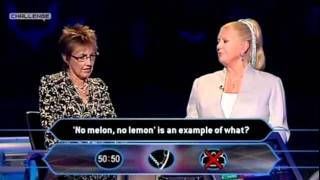 Kim Woodburne amp Aggie McKenzie on Who Wants To Be A Millionaire  Part 2 [upl. by Beker]