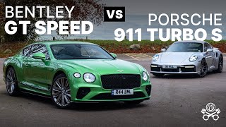 2021 Bentley GT Speed vs Porsche 911 Turbo S  PistonHeads [upl. by Valda]