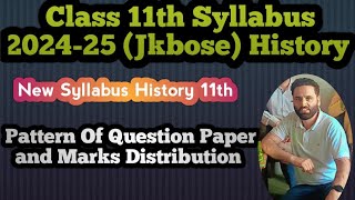 Jkbose class 11th history syllabus 202425  class 11th new syllabus 202324 jkbose jkboard jk [upl. by Isabelita450]