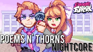 Poems n Thorns Nightcore  Friday Night Funkin Vs Monika And Senpai [upl. by Leland]