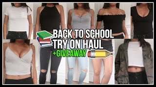 BACK TO SCHOOL TRYON CLOTHING HAUL 2017  GIVEAWAY [upl. by Lucio]