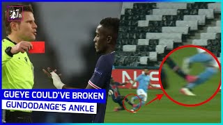 PSG’s Idrissa Gueye sent off for horror challenge on Man City’s Gundogan Champions League [upl. by Cire]