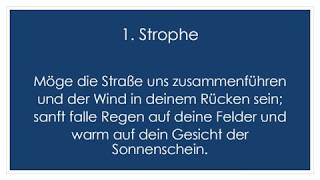 Möge die Straße uns zusammenführen Irischer Segen  Klavierbegleitung und Text zum Mitsingen [upl. by Eemiaj]