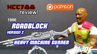 HCC788  1986 ROADBLOCK v2  Patrons Choice  Vintage GI Joe review [upl. by Ashil]