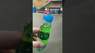 How to open Japan Soda called Ramune Drink Why the funny bottle [upl. by Laikeze]