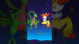 Grovyle vs All Midd Stage Starter Pokemon  Poke Cllipgs  pokemon shorts grovyle [upl. by Christyna]