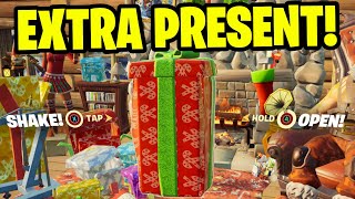 How to Open The LAST PRESENT in Fortnite Secret Winterfest Present [upl. by Alletsirhc]