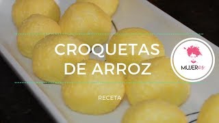 CROQUETAS DE ARROZ  RECETA RAPIDA [upl. by Olympias380]