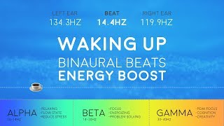 WAKING UP Powerful Binaural Beats ☕ Morning Energy Boost [upl. by Hillel]