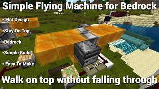 Rideable 2 Way Flying Machine for Bedrock Minecraft horizontal [upl. by Lerej]