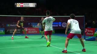 All England 2017 MD SF KevinGideon vs ConradKolding [upl. by Tobias62]