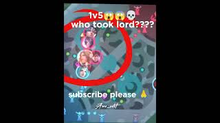 Lancelot 1v5 took lord😱😱😱😱😱mobilelegends lancelot shorts mlbb [upl. by Sedecrem]