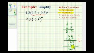 Ex 2 Simplify an Expression Involving Decimals [upl. by Tommie420]