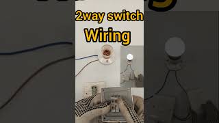 2WAY SWITCH WIRING  staircase wiring electricalwiring electrical 2wayswitch [upl. by Faber328]