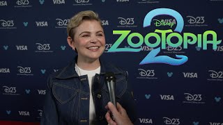 ZOOTOPIA 2 movie interview with Ginnifer Goodwin at D23  August 9 2024 4K [upl. by Fitzpatrick]