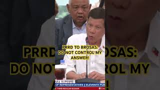 PRRD to Brosas DO NOT CONTROL MY ANSWER [upl. by Eey]