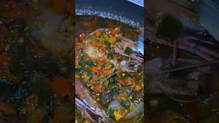 Marinating prawns in sauce shorts shorts shorts cookingchannel [upl. by Euqinemod]