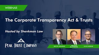 The Corporate Transparency Act CTA and Trusts [upl. by Adnerol163]