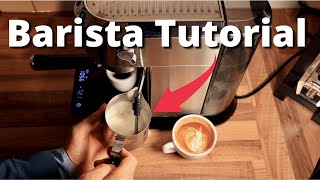 Barista Tutorial with the DeLonghi EC685 Cappuccino [upl. by Bywaters]