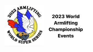 Armlifting USA  2023 World Championship Events  armliftingusa [upl. by Vallie]