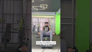 Bicep incline ￼curl yt motivation gym biceps bicepsworkout biceps workoutgojii strenght [upl. by Ramahs]