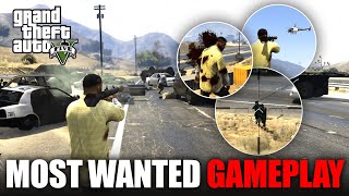 GTA 5  MOST WANTED Police Flight Gameplay of Franklin in GTA 5  GTA V Gameplay  PMAN GAMING [upl. by Ajak]