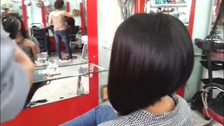 Long Bob Haircut  a line bob haircut with layers [upl. by Yks]