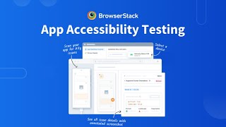 BrowserStack App Accessibility Testing  Sneak Peek [upl. by Krystal]