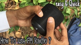 How to Tune into FM  PORTRONICS SOUND DRUM  BLUETOOTH SPEAKER • EXPLAINED [upl. by Adnaral503]