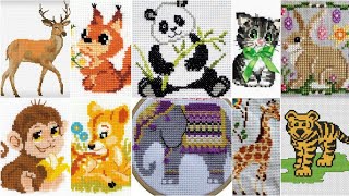 50 cross stitch animals patternall type animals pattern ideacross stitch animals [upl. by Lancaster]