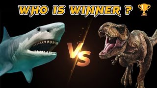 Megalodon vs T Rex  Tyrannosaurus Rex vs Megalodon shark [upl. by Andros317]