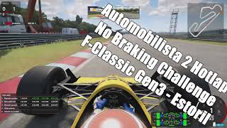 Automobilista 2  F Classic Gen3  Estoril 1988  129520 NO BRAKING CHALLENGE [upl. by Eirameinna]