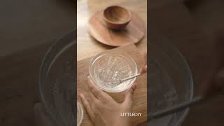 Make clear aloe vera gel at home  full video on channel LITTLEDIY [upl. by Zanahs119]