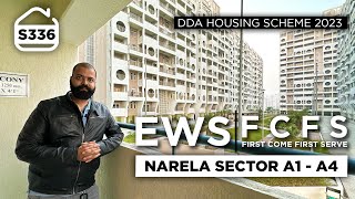 DDA EWS FLATS NARELA SECTOR A1 to A4  DDA EWS FLATS in Housing Scheme 2023  BRS SHOW S336 [upl. by Whitten231]