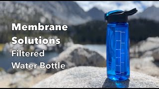 Membrane Solutions Filtered Water Bottle [upl. by Nedla953]