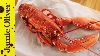 How To Prep Lobster  Jamies Comfort Food  Pete Begg [upl. by Anaeco]