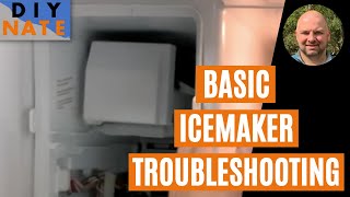 Icemaker Not Working Basic Troubleshooting Steps Maytag  Whirlpool MFI2665XEM Model by DIYNate [upl. by Samau]