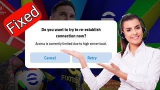 How to Fix efootball do you want to try to reestablish connection now [upl. by Lledrac343]