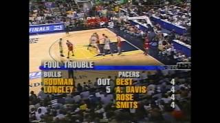 Bulls Vs Pacers 1998 ECF Game 3 23May1998 [upl. by Dyraj]