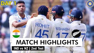 India vs New Zealand 2nd Test Day 1 Highlights  IND vs NZ 2nd Test Match Highlights  IND vs NZ [upl. by Notsyrb]