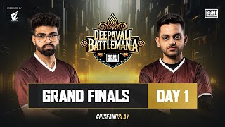 Deepavali BattleMania 2024  HINDI  Grand Finals D1  BGMI  Ft IQOO SouL Carnival 8Bit etc [upl. by Airb640]