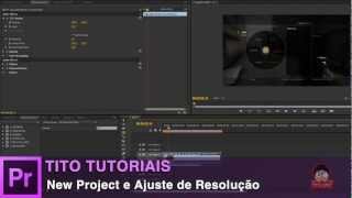 Novo Projeto e Ajuste de Resolução  Premiere CS6 [upl. by Antoni]