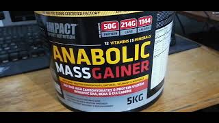 anabolic mass gainer Tunisie impact nutrition بروتين تونسي [upl. by Anavahs]