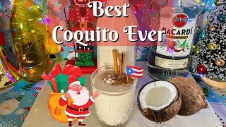 BEST Coquito Recipe Ever How To Make Coquito aka Puerto Rican Eggnog Coquito Easy Coquito Recipe [upl. by Filippa607]