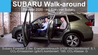 Reupload Der Subaru Forester eBOXER 20202021  Walkaround mit Sven von Subaru [upl. by Engleman]