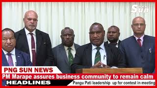 PNG Prime Minister James Marape assures business community to remain calm and carry on [upl. by Odlopoel573]