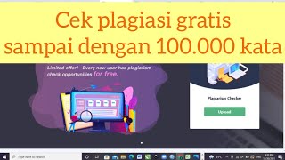 Cek plagiasi gratis sampai dengan 100000 kata [upl. by Carlson]